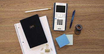 TI-Nspire CX II on a teacher's desk