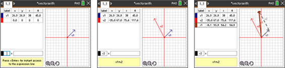 Screenshots from the Tool — Vector activity